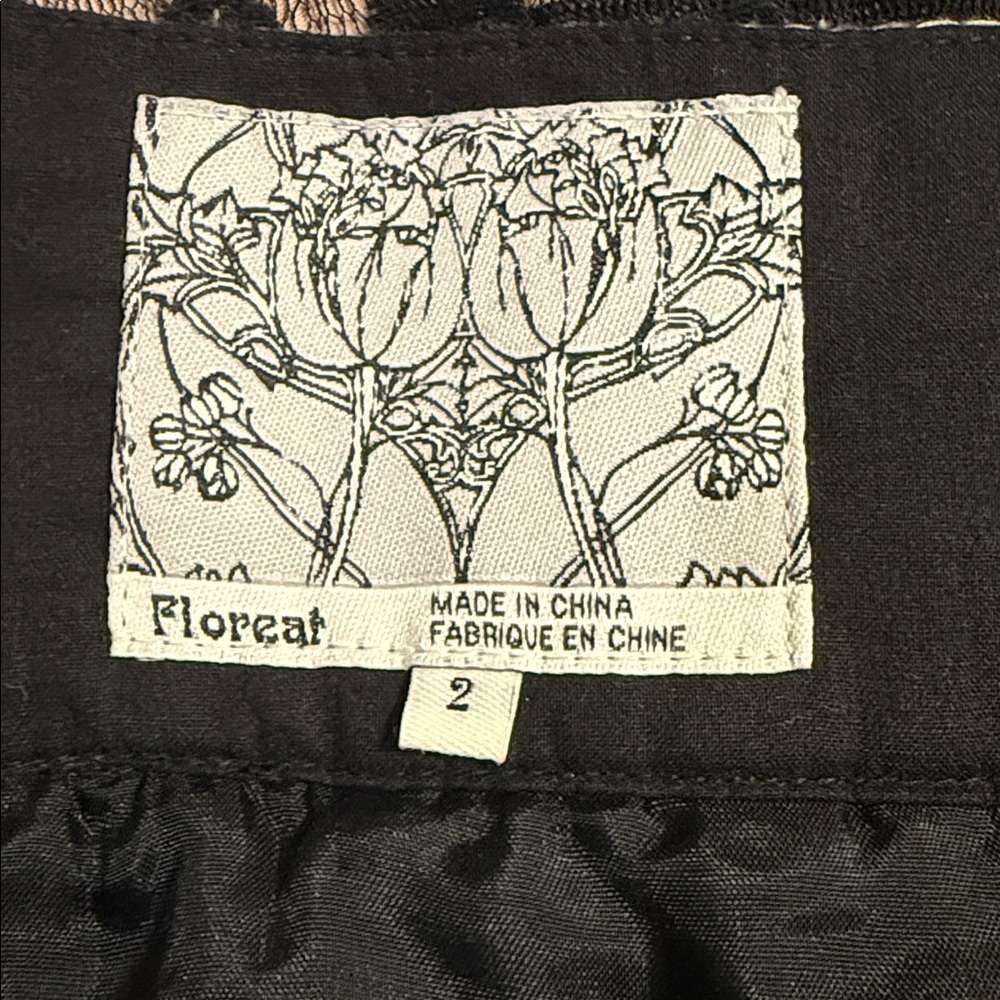 Floreat Black Lace Overlay Skirt – Size 2 - Picture 5 of 5